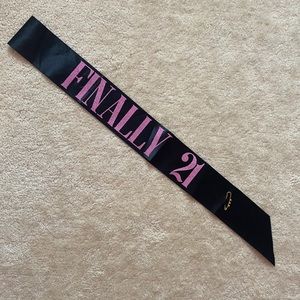 21st Birthday Sash